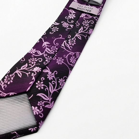 Ted Baker Silk Tie, Ted Baker KNOTTED - Picture 2 of 5